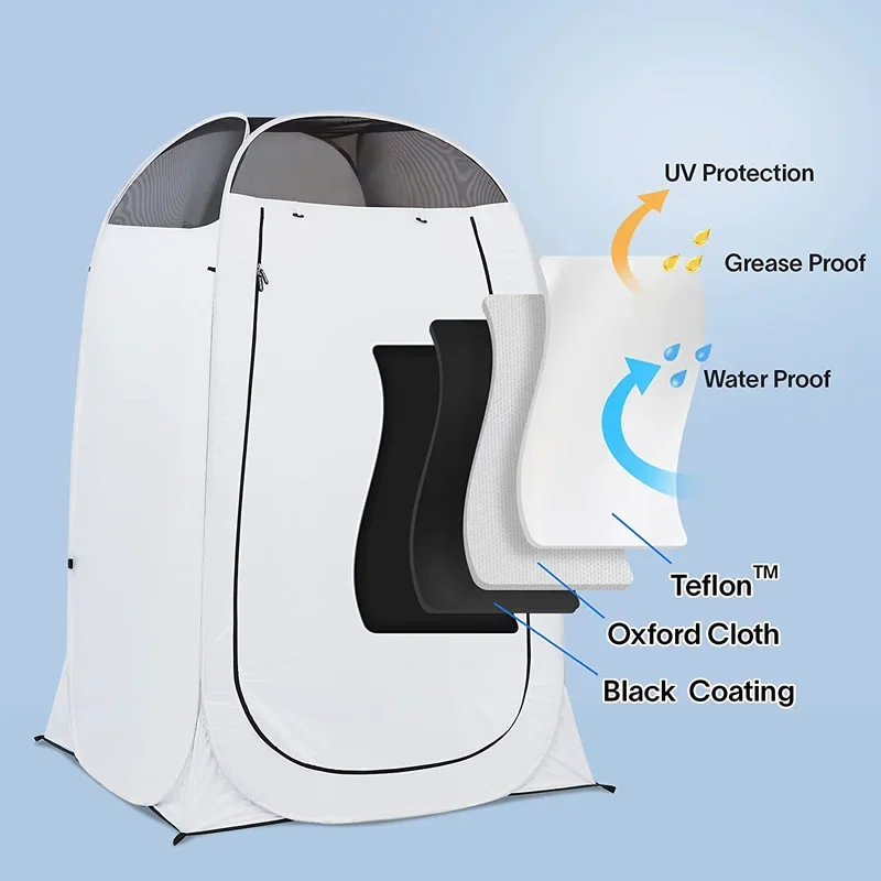 2026 Portable Pop-Up Outdoor Shower Tent / Changing Tent Waterproof Outdoor Toilet and Dressing Room with Carry Bagpromote sales