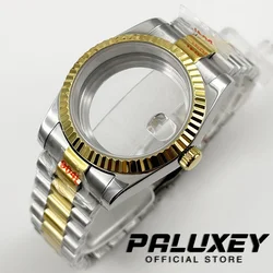 36MM/40MM Fluted Curved NH34 NH35 NH36 NH38 Waterproof Watch Case Sapphire Crystal Presidential Bracelet ETA2824 PT5000 Case