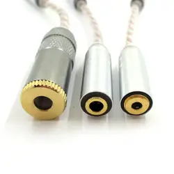 Cord 2.5 Male to 4.4 Female Cable 2.5mm/4.4mm To 3.5mm Hand-made Balanced Adpter for HIfi MP3 Music Player F19E