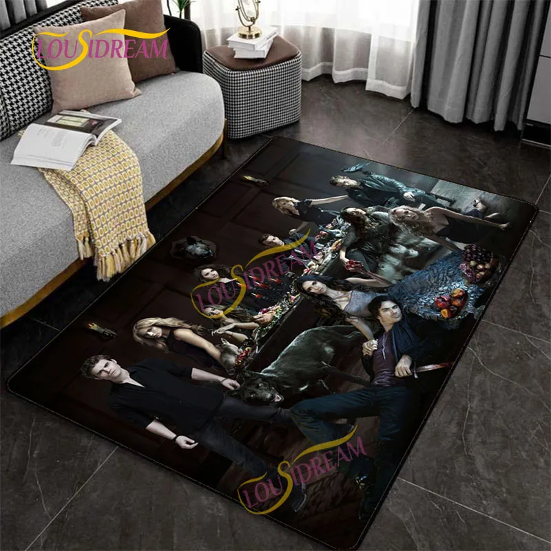 The Vampire Diaries 3D printing game rugs decoration area large carpet household floor mats children's room play carpet