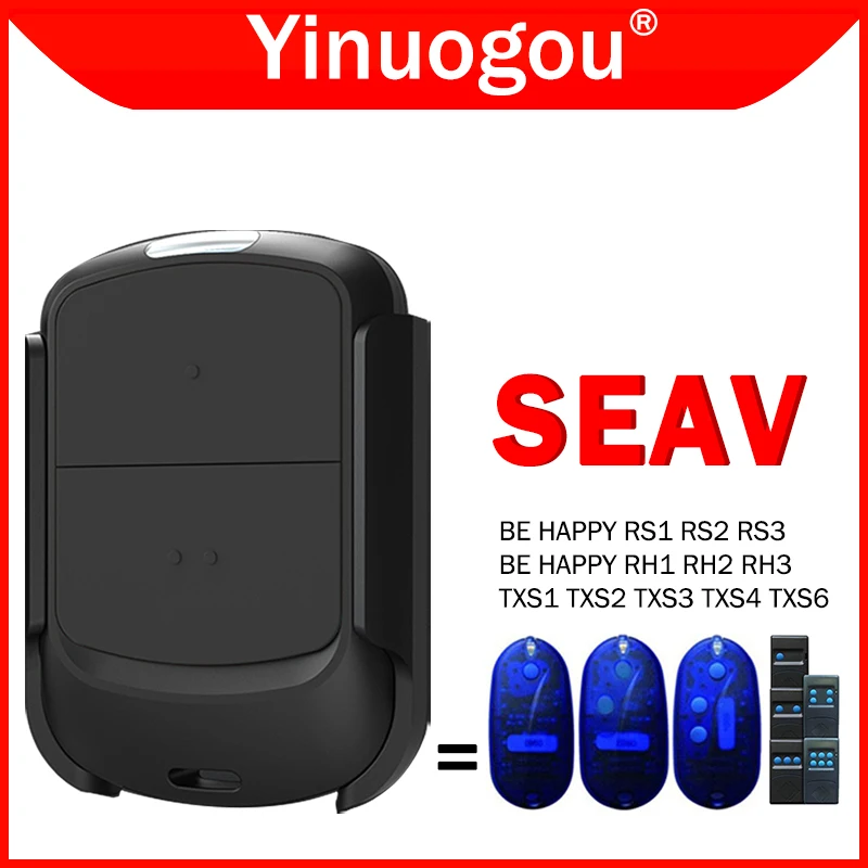 

SEAV BE HAPPY RS1 RS2 RS3 RH1 RH2 RH3 TXS1 TXS2 TXS3 TXS4 TXS6 Пульт дистанционного управления гаражными воротами 433,92МГц Пульт дистанционного управления электрическими воротами