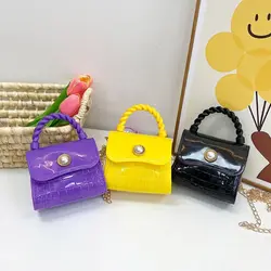 Letnia torba Crossbody dla dzieci nowa moda dziewczęca żelki Mini torebka mała portmonetka dziewczęca torba na ramię