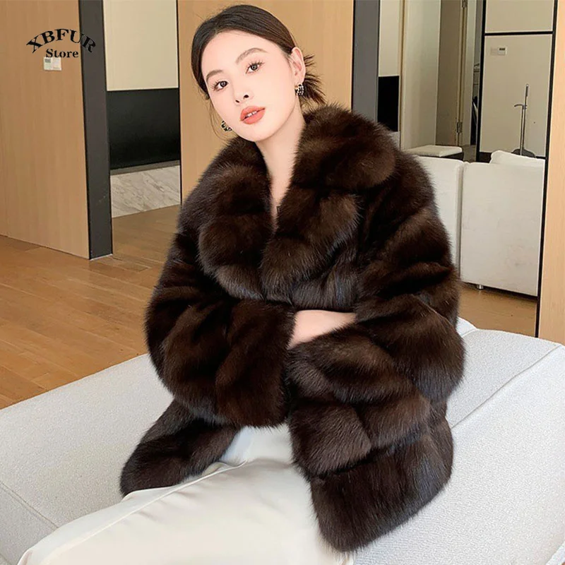 

2024 Winter Outerwears Fashion Faux Fur Coat Long Fur Coat Women Thick Warm Outerwear Furs Women Fluffy Faux Fur Jacket Female