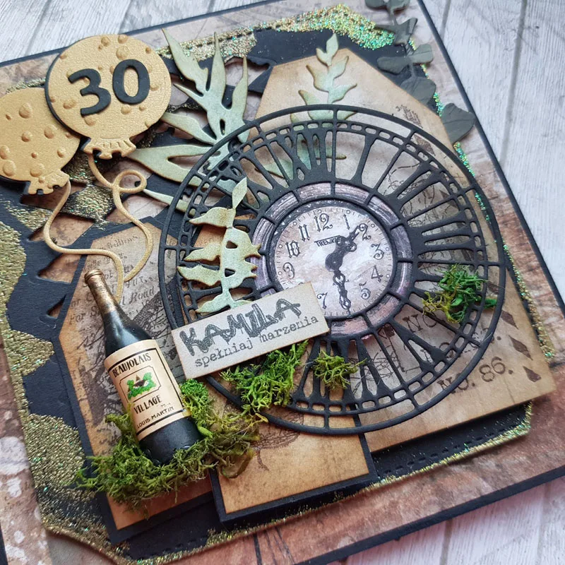Clock circle Frame Lace Metal Cutting Dies Stencils For DIY Scrapbooking Decorative Embossing Handcraft Template