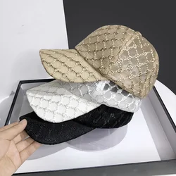 Breathable Sun Hat 2024 New Cotton Dome Sunshade Hat Mesh Baseball Cap