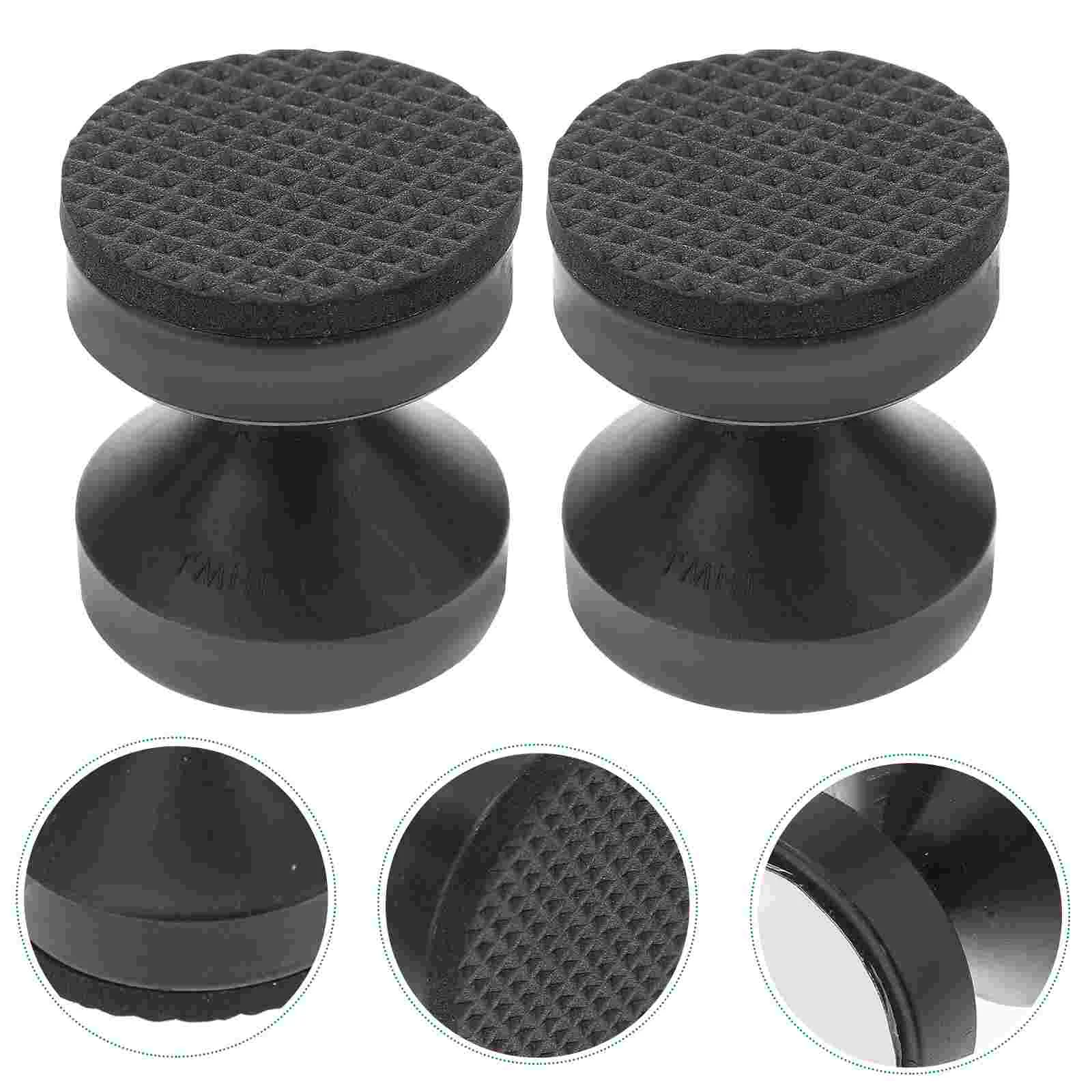 

4pcs Adjustable Bed Headboard Stabilizer 4 2cm to 4 7cm Black Small Furniture Fall Preventer Wall Spacer Stopper
