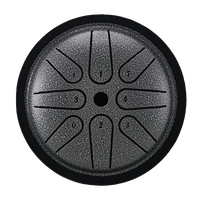 Hluru 4 Inch Steel Tongue Drum 8 notes Tank Drum Glucophone Handpan Key C Yoga Meditation Instrument For Kid Gift