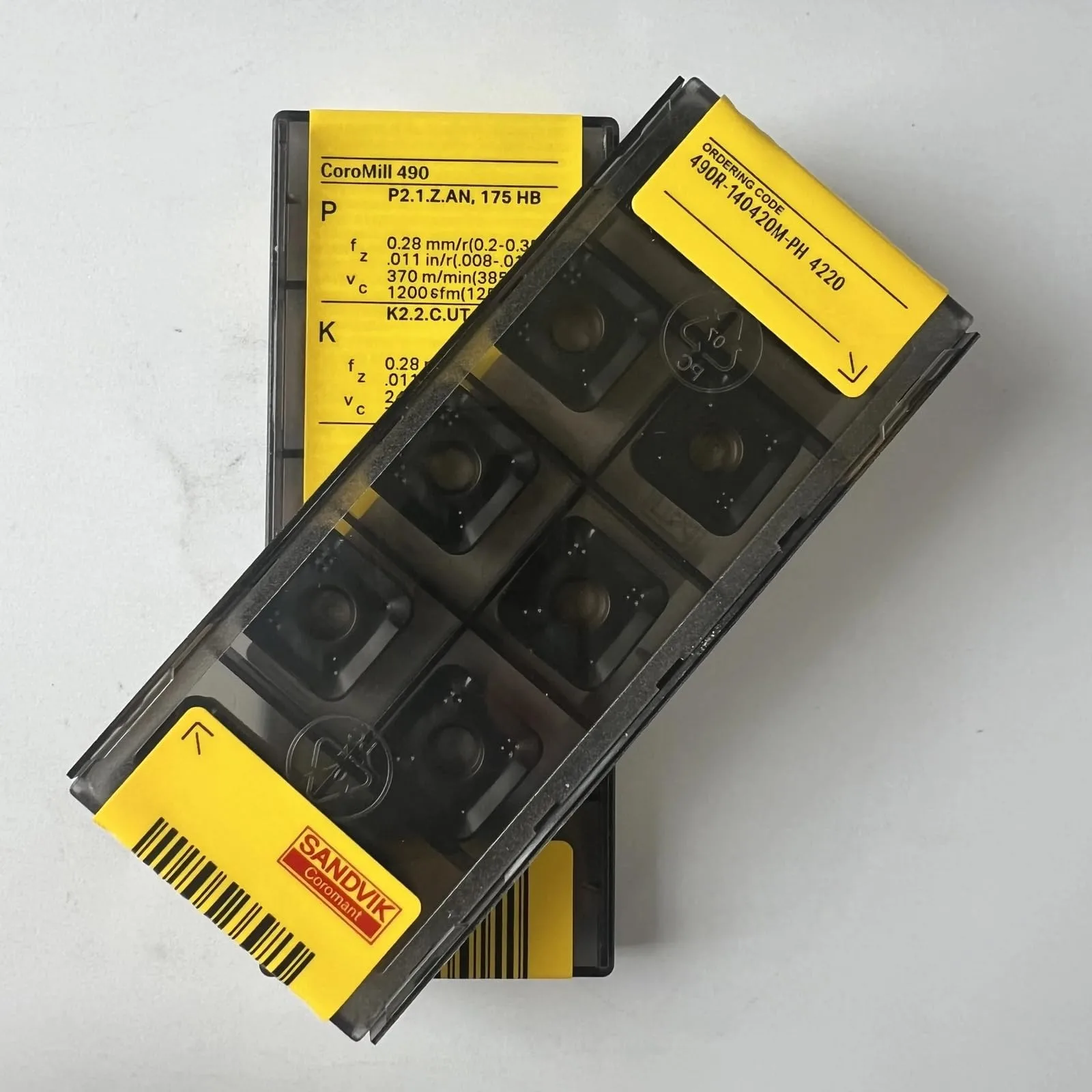 

Original SANDVIK / 490R-140420M-PH 4220 / Hard alloy CNC Blade 10 Pcs