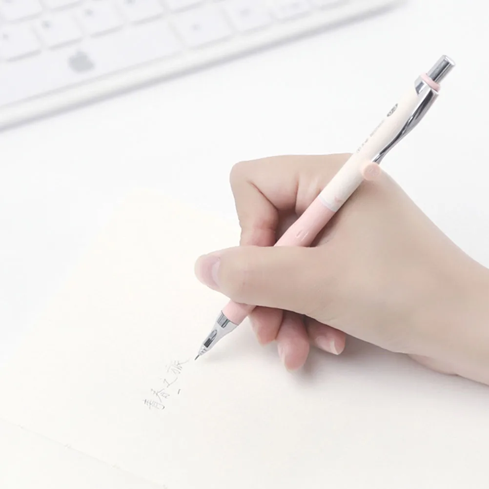 

2 комплекта механических карандашей, автоматический грифель для студентов, рисования, черчения, пластиковые стержни, выдвижной наконечник, съемный зажим, высокий