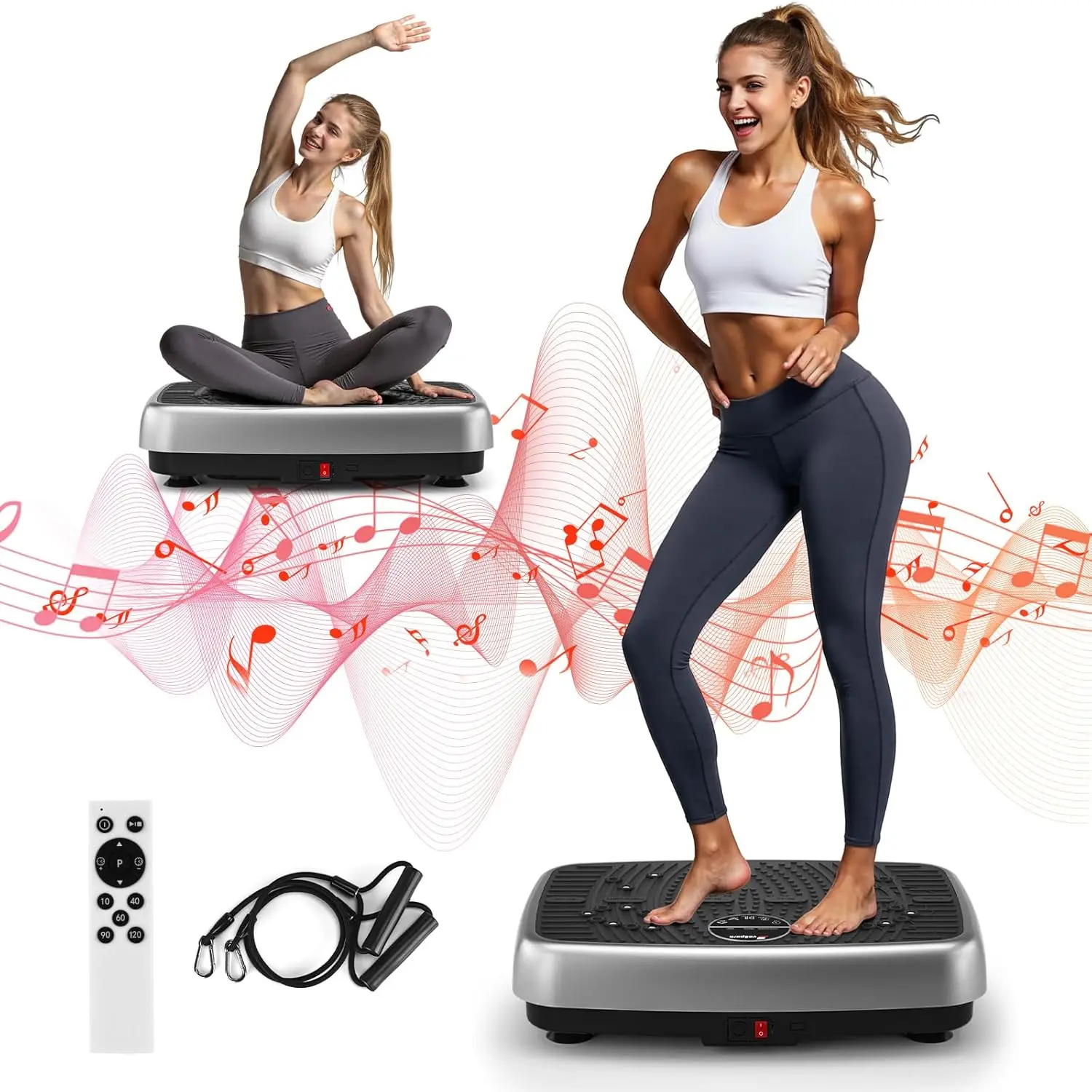 

Vibration Plate Exercise Machine, Double Motors Vibration Plate for Lymphatic Drainage, EvoSpark 3D PRO Vibration Plates for Wei