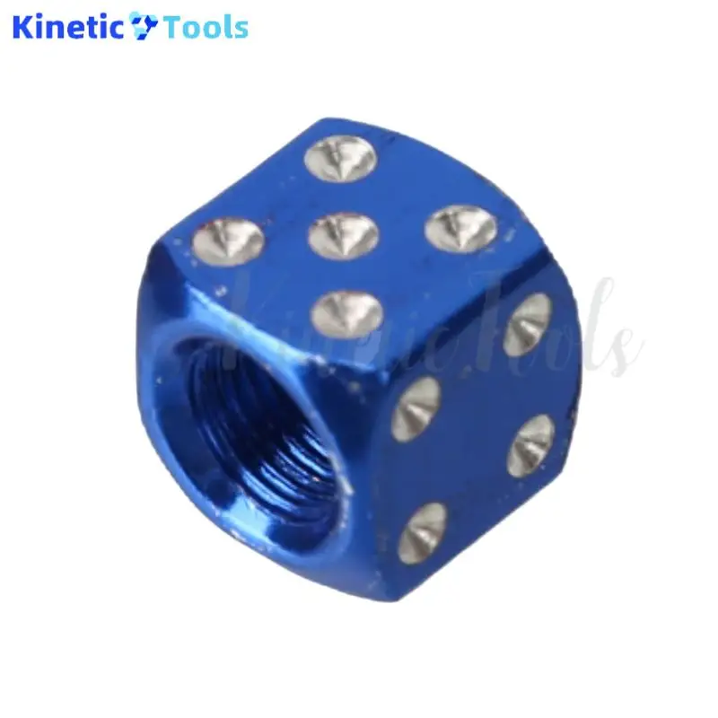 Aluminium Dobbelstenen Ventieldopjes Geanodiseerd Velg Band Stem Covers Universele Auto luchtkleppen stofdicht Covers