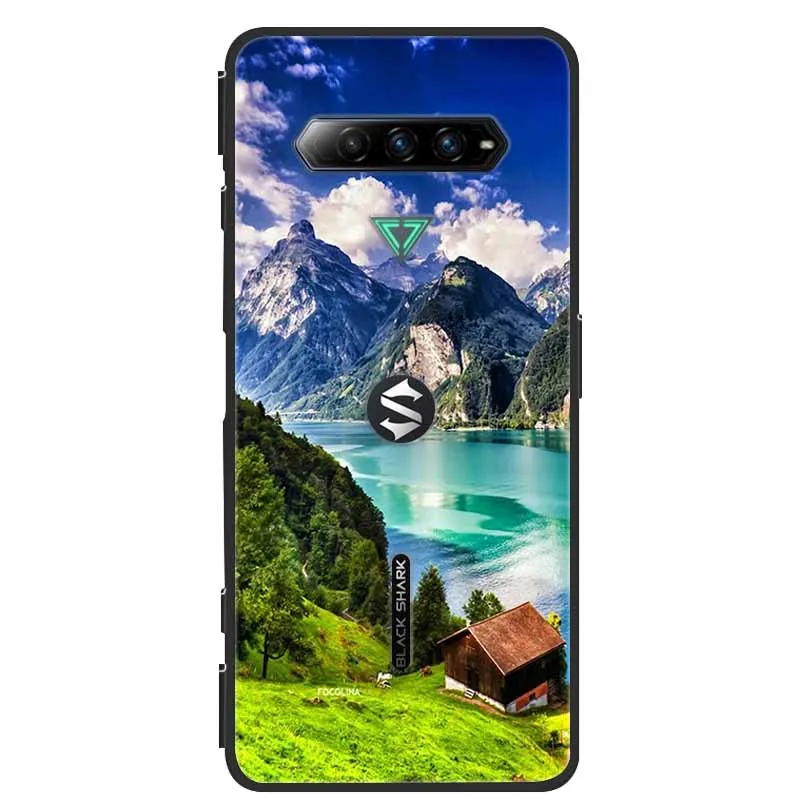 For Xiaomi Black Shark 4S Pro Phone Case Cover Black Silicone Soft Back Cover Cases For Xiaomi Black Shark 4 Pro Case Shark4 Bag