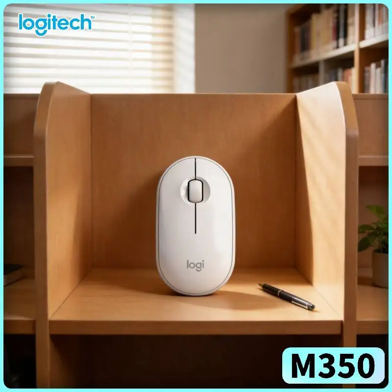 Logitech M350 Wireless Office Mouse - Quiet Scroll, USB Receiver, 77g Light, 10m Range, Daily Work Study Tool