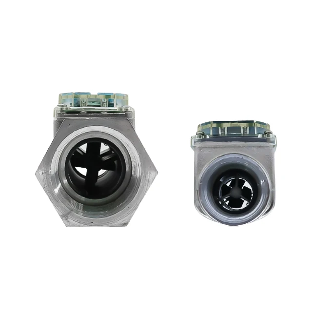 SUS304 316 Liquid Turbine Flow Meter 24V Turbine Flowmeter Meter Measuring Oil