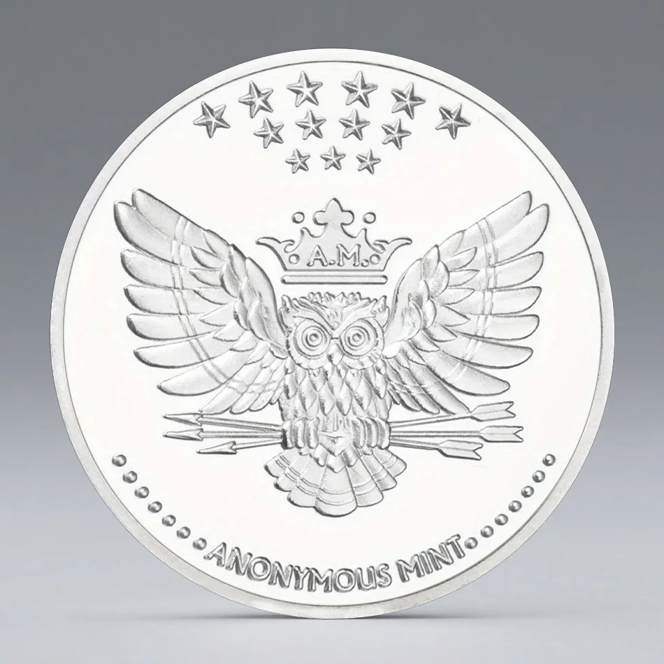 The Nordic Sea Commemorative Coin Monster Kraken Silvery Plated Souvenir Coin Home Decoration