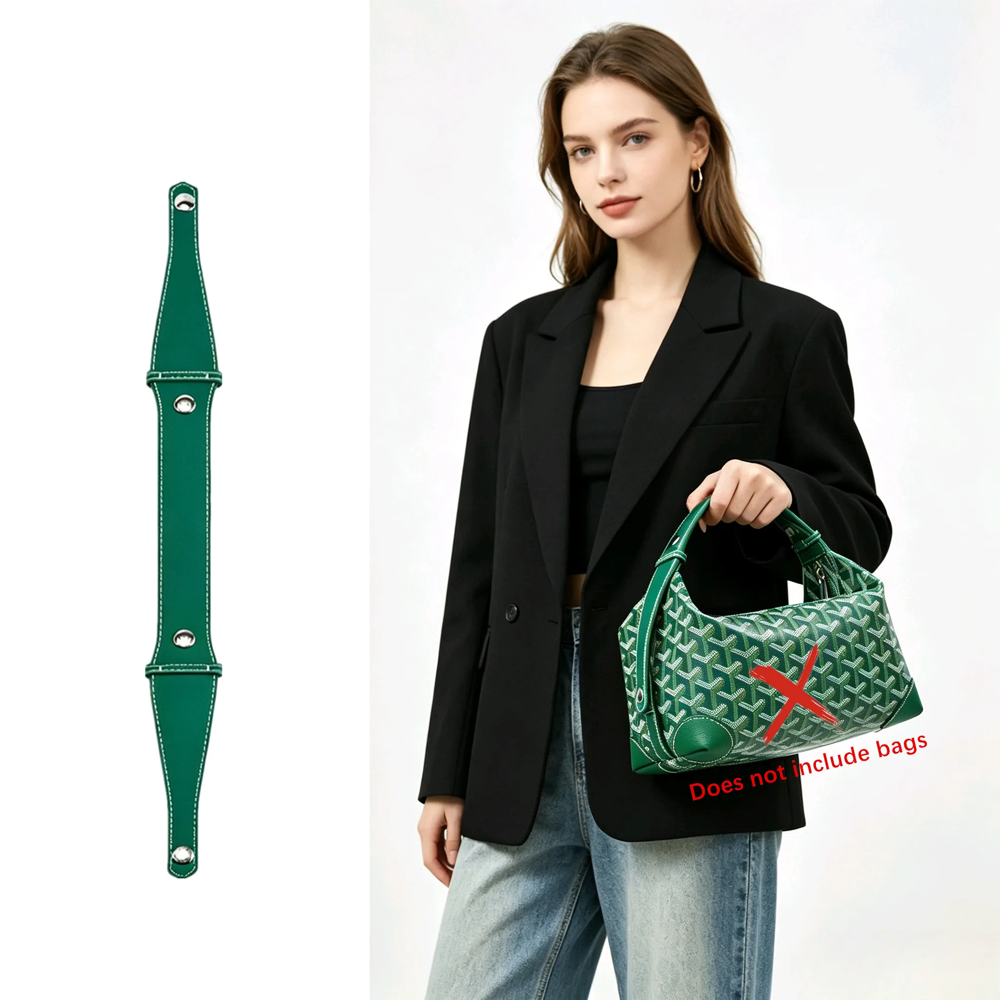 Extensor de Alça de Ombro para Bolsa Goyard Bowling 25, Alça de Substituição para Bolsa de Higiene Pessoal, Acessórios de Modificação para Bolsas Femininas