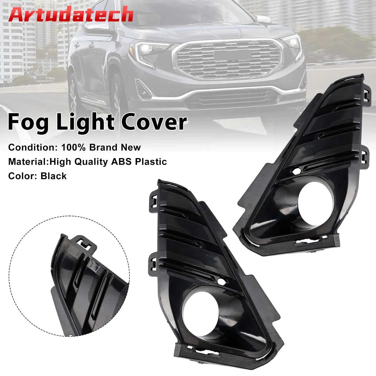 

Artudatech Pair Front Fog Light Bezel Trim For GMC Terrain 2018-2021 23196308 Car Accessories