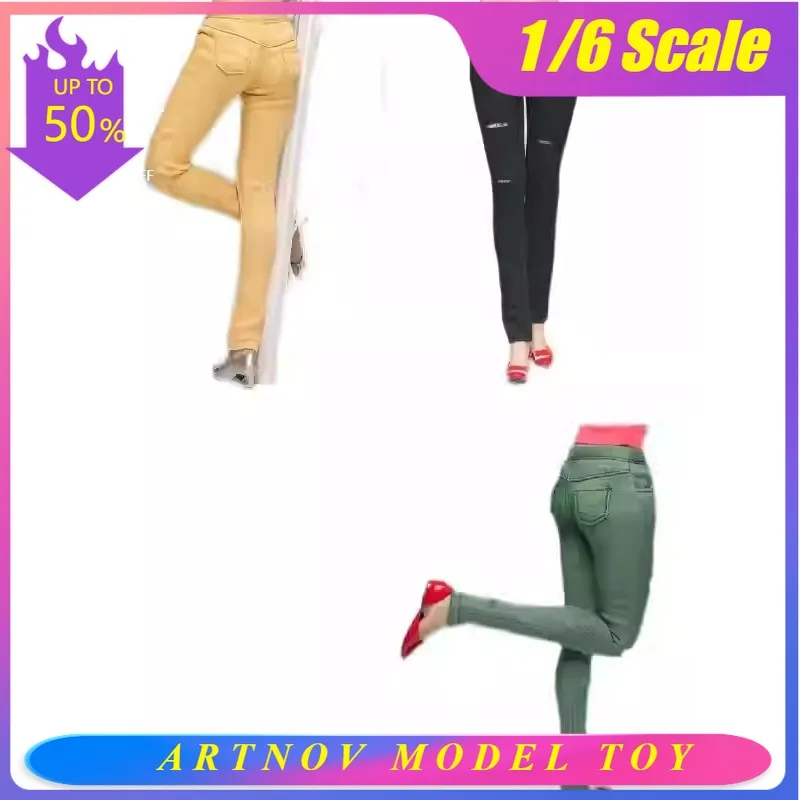 

CCTOYS 1/6 Женские повседневные рваные узкие джинсы для 12-дюймовой фигурки солдата, подходящие для тела фигурки солдата.