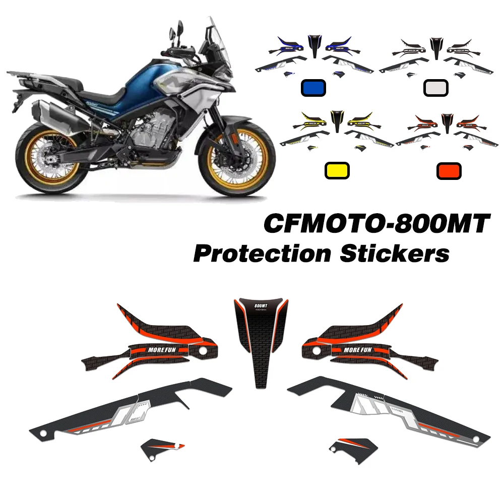 Motorcycle Full Body Sticker Protection Fairing Stickers Waterproof Decals For CFMOTO 800MT accessories