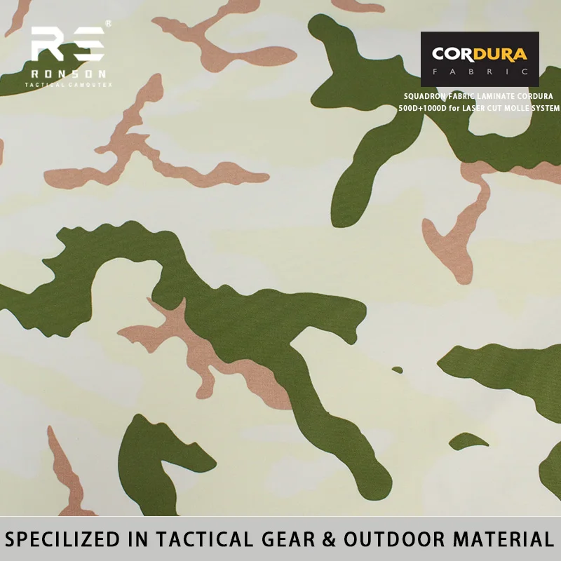 

French Chasseur Alpins Tundra Camouflage 500D+1000D Laminated Nylon Cordura Squadron Fabric Tactical Vest Laser Cut Molle System