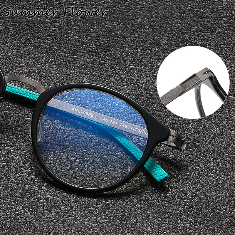 Prescription Glasses Round Women Ultra Light Thin Optical Frame Free Form Digital Progressive Multifocal Wide Field Glasses Men