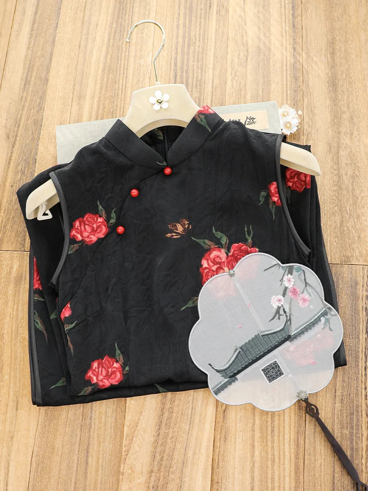 

Ele Bla Svel Retro for Women New Chinese Sle Daily Small Size Simple Old anghai Summer New Arrival