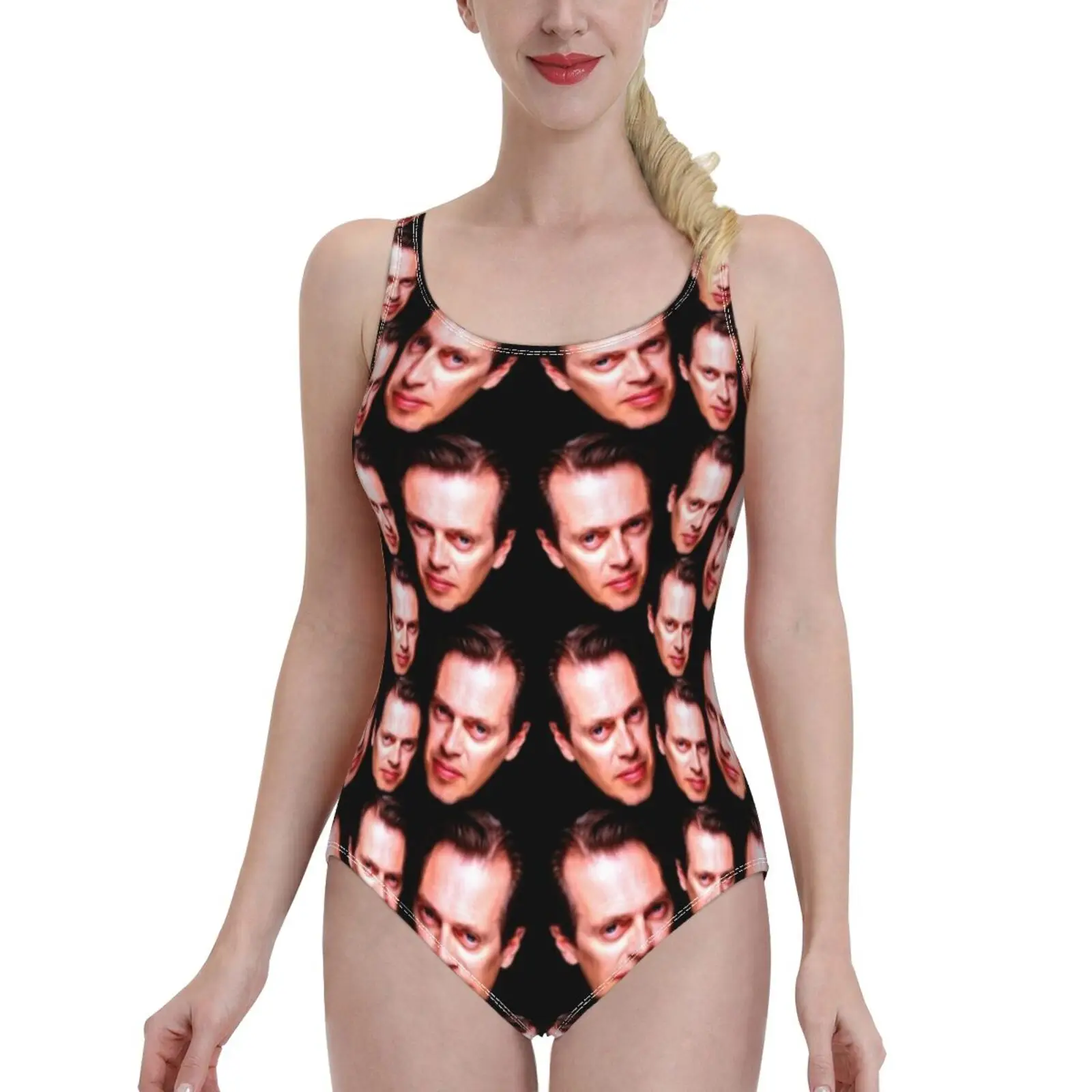 

Steve Buscemi Collage Galaxy Sexy Print Swimwear Women One Piece Swimsuit Female Monokini Bathing Suit Swim Wear Steve