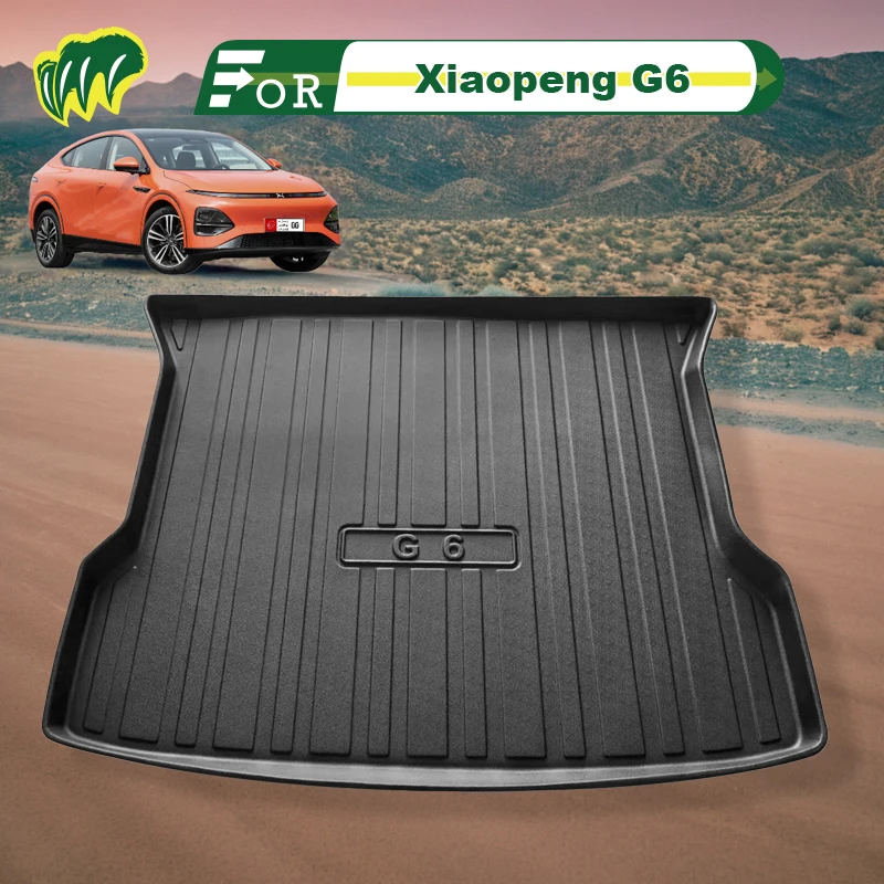 

For Xiaopeng G6 2023 TPE Custom Fit Car Trunk Mat All Season Black Cargo Mat 3D Shaped Laser Measured Trunk Liners