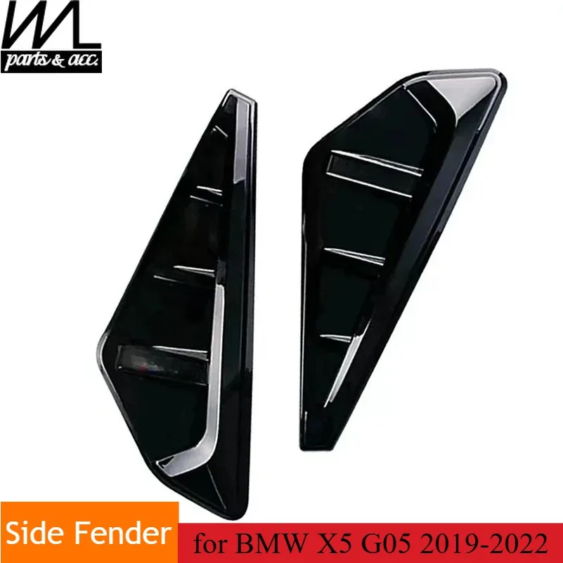 

Glossy Black Car Stickers Side Fender for BMW X5 G05 2019-2023 Adhesive Version with Side Gills and Air Vents Body Kits Styling