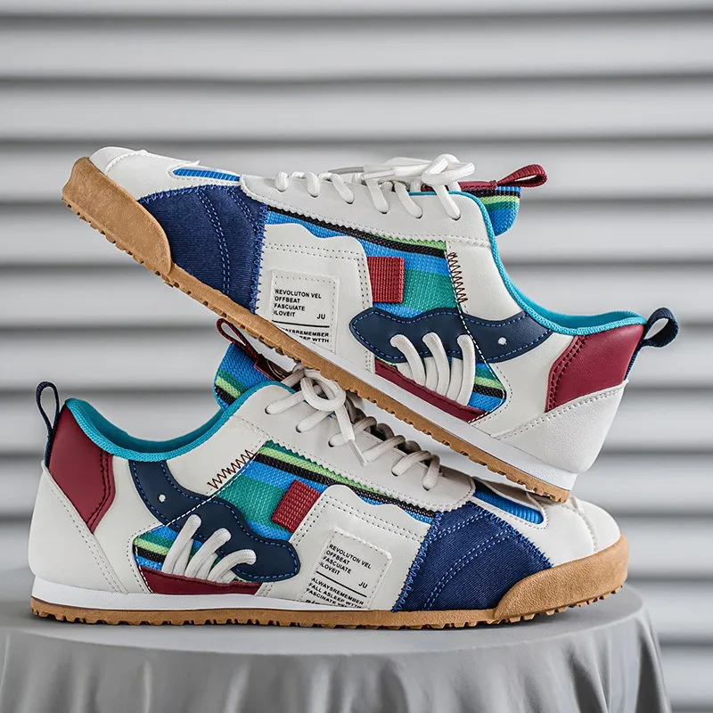 Scarpe da uomo Moda Versatile Color Block Scarpe casual Sneakers di lusso per uomo Scarpe Forrest Gump Scarpe sportive comode da corsa