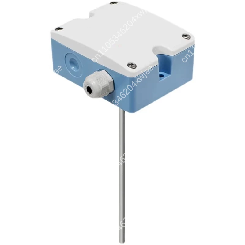 Duct Temperature Sensor Anti Interference RTD Thermal Resistor HVAC Air Conditioning Transmitter 4-20mA for Ventilation System