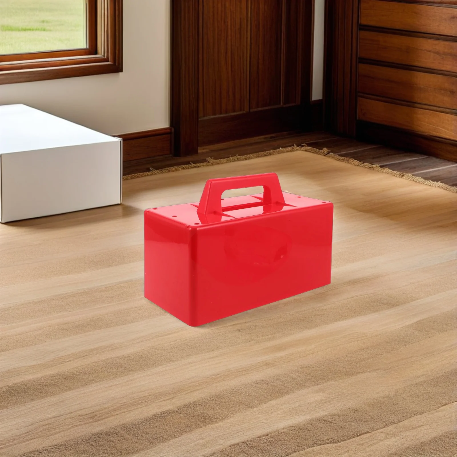 Fabricante de tijolos de neve molde grande bloco de construção de neve de plástico vermelho com alça para crianças fácil liberação ao ar livre jogar areia inverno verão