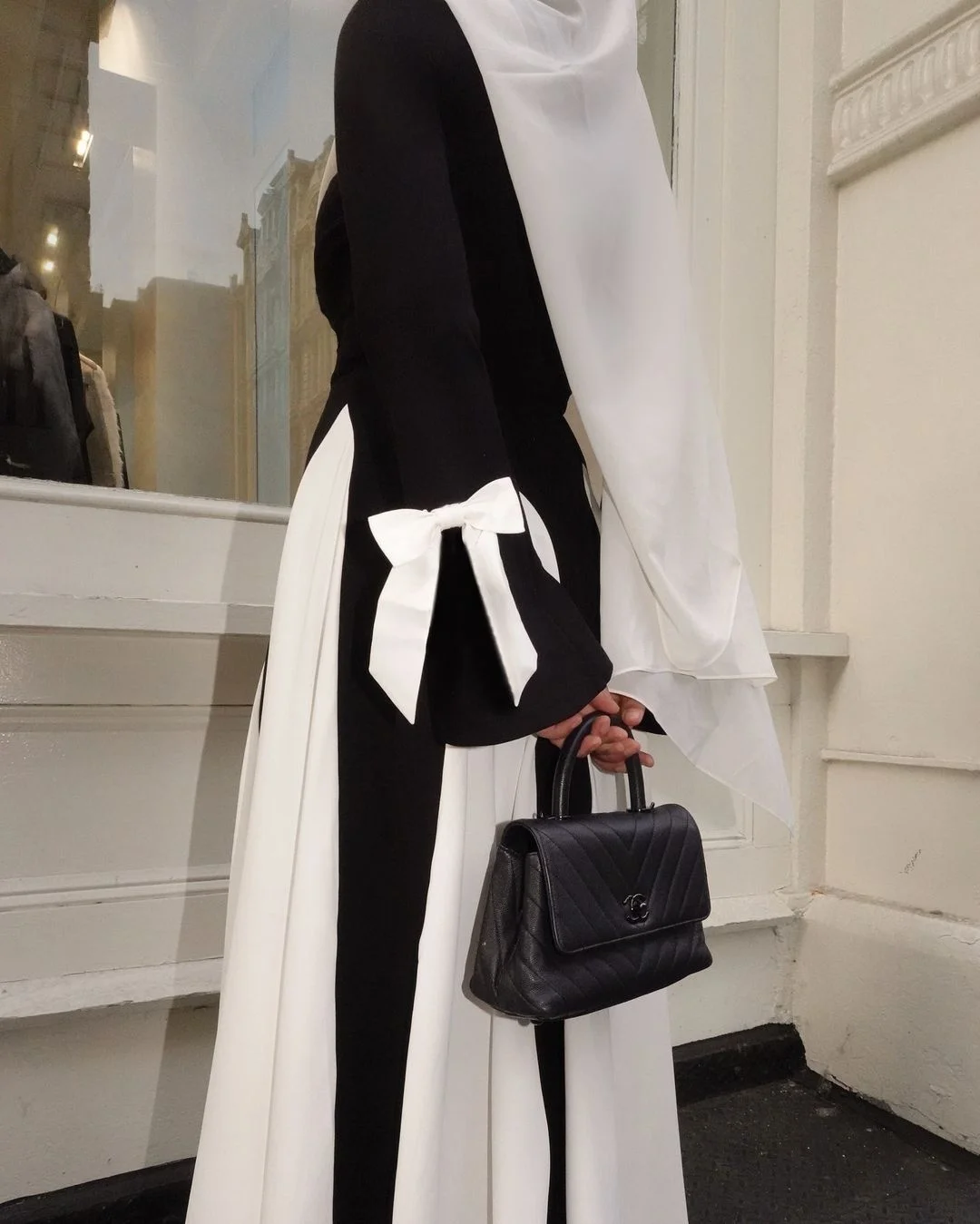 Adore personalizado temperamento novo preto e branco emenda elegante deusa banquete socialite ocasião especial vestido de noite