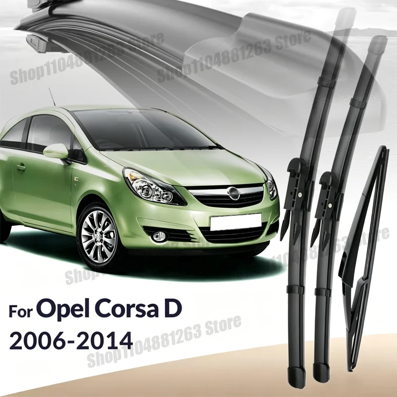 

Front & Rear Wiper Blades For Opel Corsa D 2006-2014 2007 2008 2009 2010 Wiper Windshield Windscreen Window Brushes 26"+16"+12"
