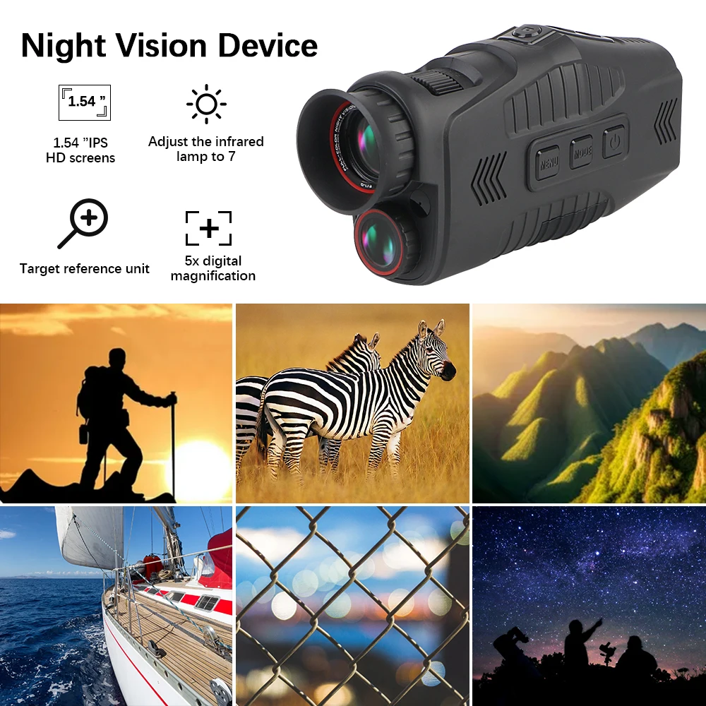 R11 Monocular Night Vision Device Multifunctional Infrared Camera Infrared Telescope Outdoor Day Night Dual Use Full Ultra Light