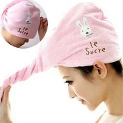 Quick Drying Microfiber Shower Cap Magic Hair Fast Drying Dryer Towel Bath Hat Dry Hair Cap Quick Drying Soft Turban Dry Bonnet