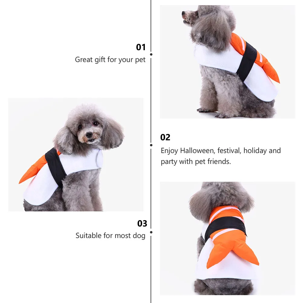 

Funny Dog Costume Breathable Pet Cosplay Clothes For Halloween Party Festival Lightweight Puppy Jacket Wearable Pet