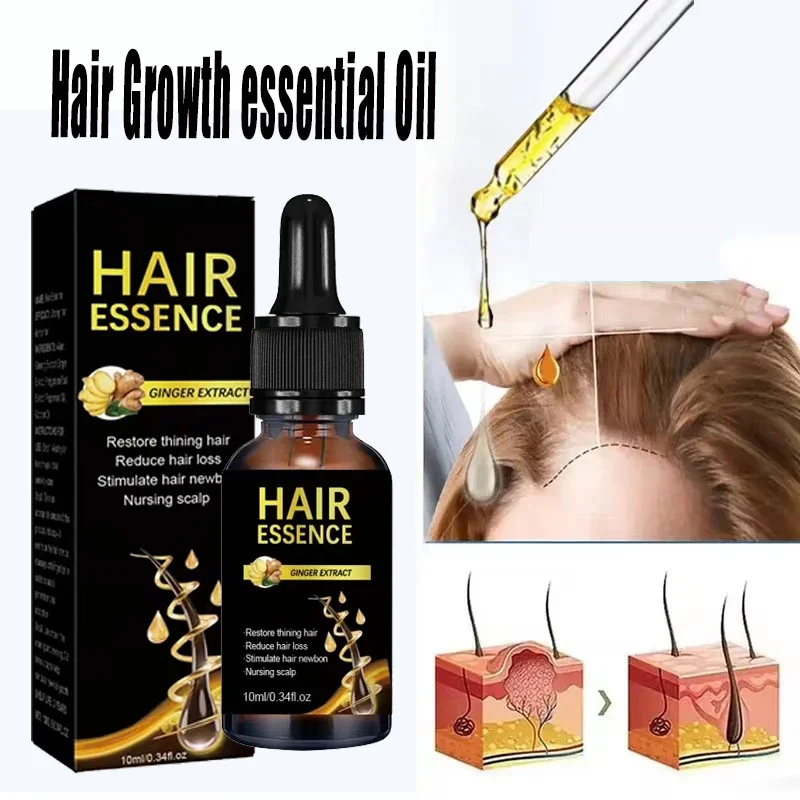 

Hair Growth for Men Women Fast Growing Products Essential Oils Ginger Anti Hair Loss Scalp Treatment Hair Care