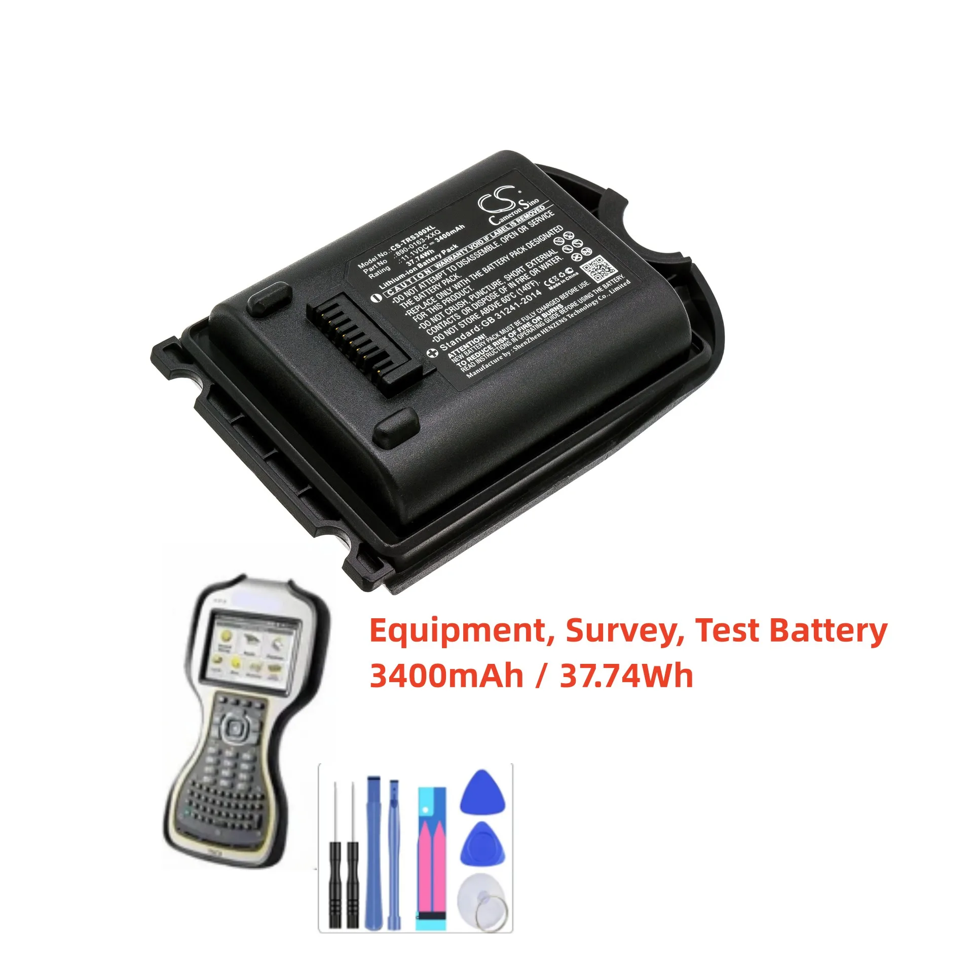 Cameron Sino 2400mAh Battery For Trimble Spectra Preci TSC3 Ranger 3 3L 3XE 3XC 3XR 3RC 890-0163 890-0163-XXQ 990652-004756