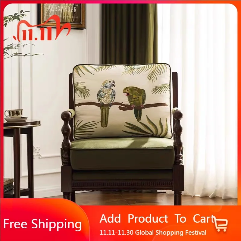 

Individual Sofa Living Room Chairs Nordic Modern Luxury Balcony Living Room Chairs Garden Wooden Fauteuil Postmodern Furniture