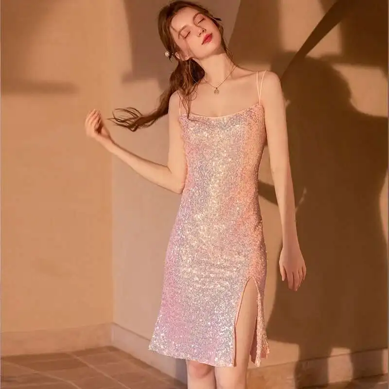 

Evening Party Wedding Bridesmaid Sexy Nightclub Sequins 1920 Dress Host Sg