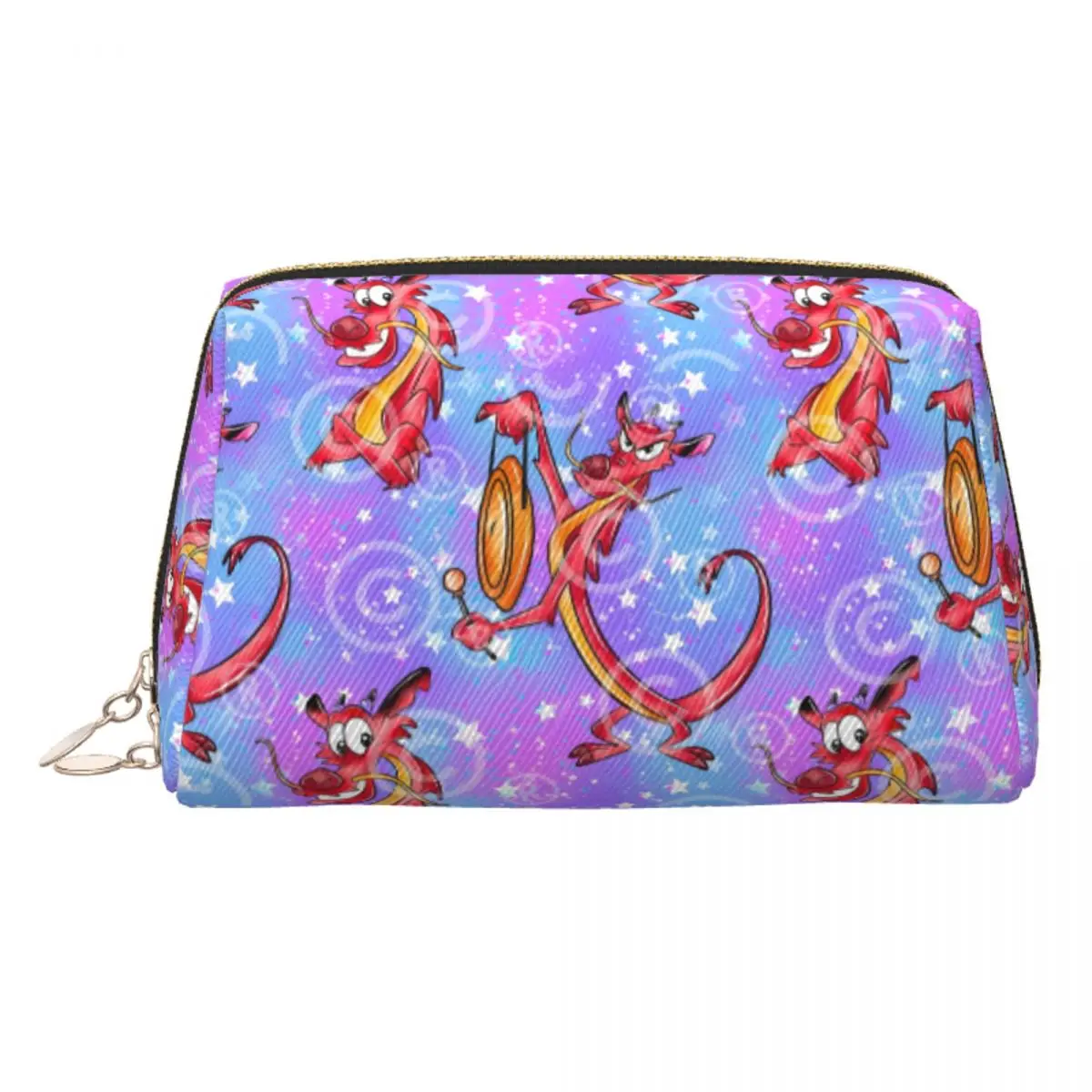 

Custom Mulan Mushu Mood Cute Face Travel Cosmetic Bag Women Toiletry Makeup Organizer Lady Beauty Storage Dopp Kit