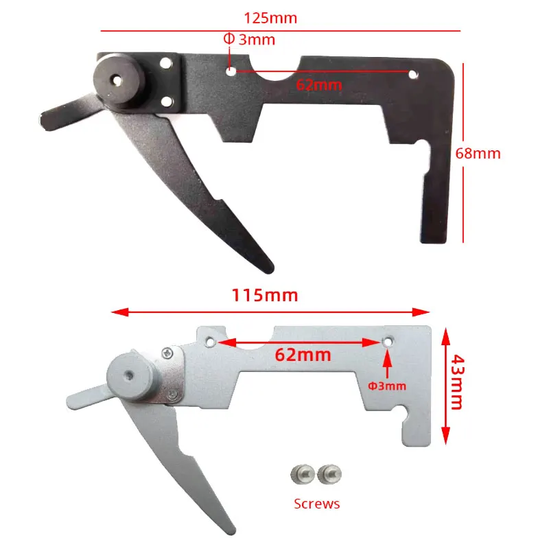 1PC Biological Microscope Double-layer Mechanical Stage Mobile Platform Specimen Presser Holder Slides Clips Accessories Parts