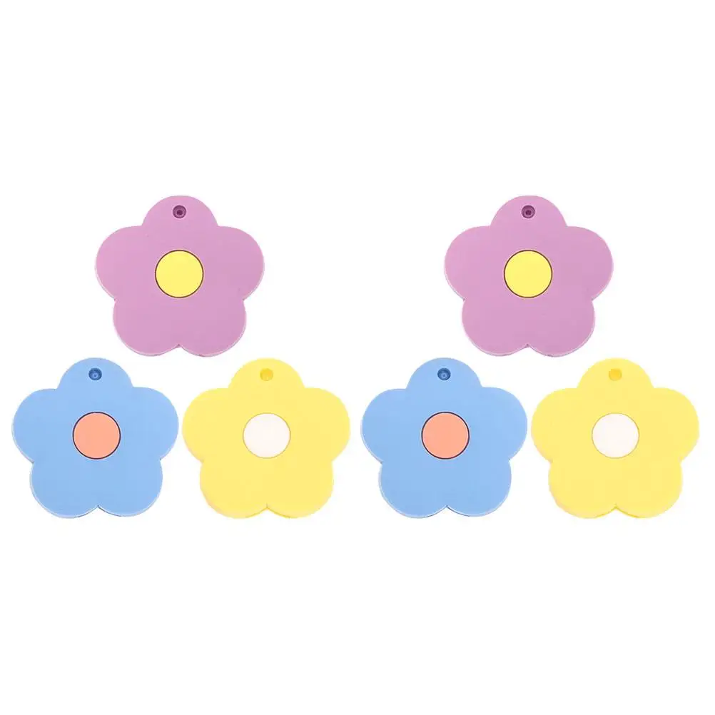 

6 Pcs Cat Claw Keychain Accessories Keycaps Cover Covers Flower Protective Case Student