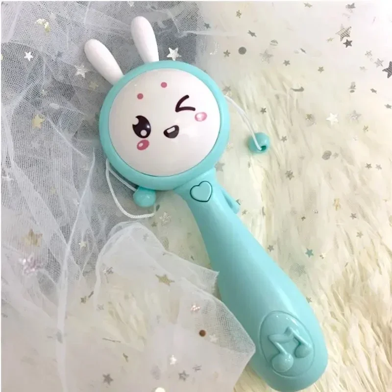 0-3 anni Baby Rabbit sonaglio giocattolo per massaggiagengive neonato Soft Kid Educational Bed Bell Gift Infant multifunzione Music Weep Tear Drum