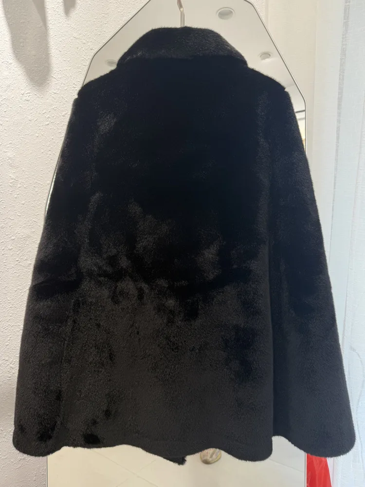 ZMEENNA معطف نسائي كلاسيكي مزدوج الصدر محززة التلبيب ملابس خارجية التعادل حزام خصر معطف شتوي دافئ أنيق ZM4475 #5