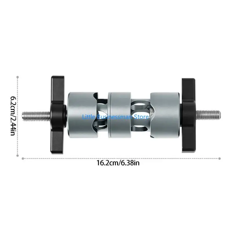 Live-Produktionskamera-Stangenklemmhalterung, Metall-Zweigelenkhalterung mit Feststellknöpfen für 10-mm-15-mm-Stangensysteme – Detail 6