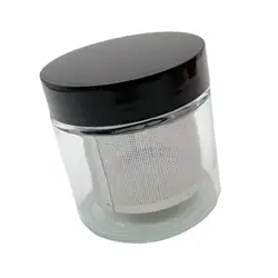 Jewelry Cleaning Jar Diamond Washing Cup Glass Cleaning Jar Easy to Carry Safe Jewelry Container for Beads Necklace Rings