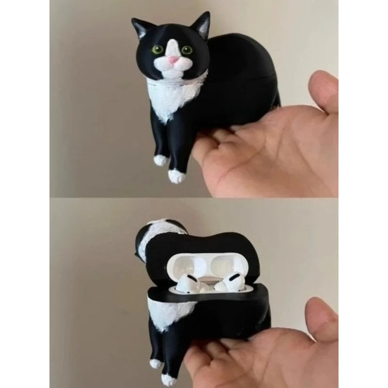 

Cow Cat Cute Earphone Case for Airpods Pro1 2 Custom 3D Print Pla Decoration Originality AirPods1/2/3 Earphone Case Gift