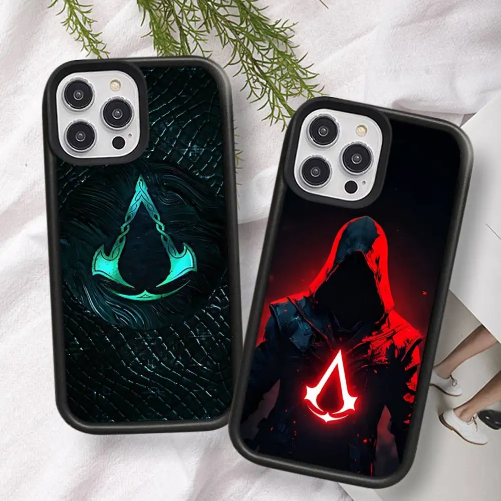 Funda para Teléfono con Diseño de Videojuego de Acción y Aventura A-Assassin's Creed para iPhone 17 16 15 14 13 Plus 12 11 Pro Max, Carcasa Trasera de PC+TPU